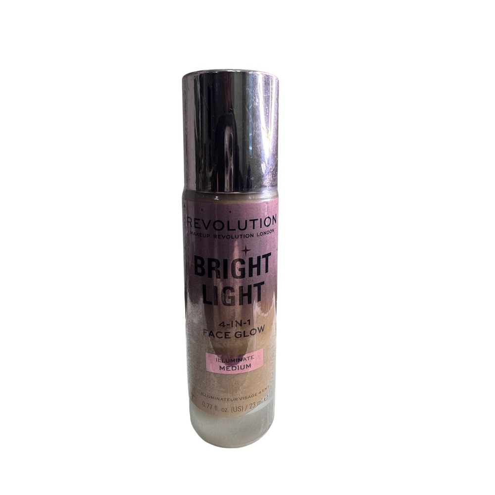 Revolution Makeup Bright Light 4-in-1 Face Glow Illuminate Medium 0.77oz 23ml